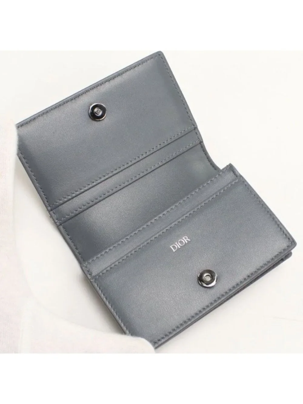 Dior Business Card Holder Saddle Oblique